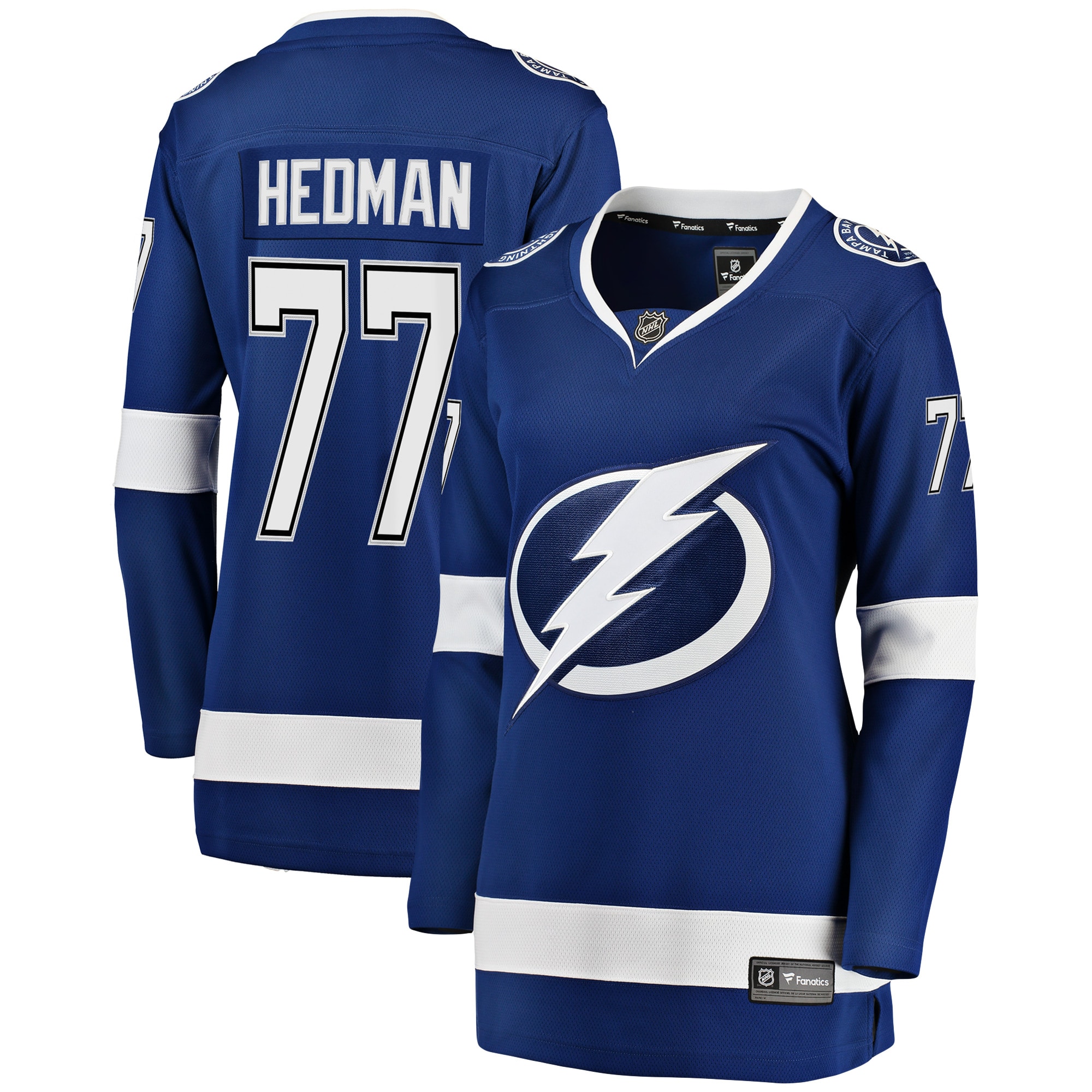 Victor Hedman Tampa BAY Lightning Fanatics Womens Breakaway Player Jersey Blue 2025/26