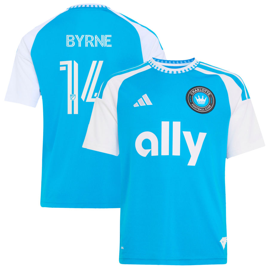 Mikah Thomas Adidas Blue Charlotte FC 2026 Carolina KIT Crowns UP Replica Custom Jersey 2026