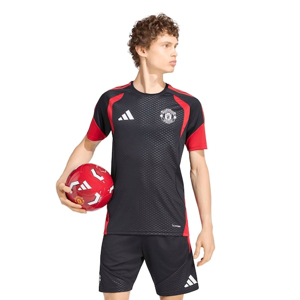 Maillot Dentraînement Manchester United Adidas Noir 2025/26