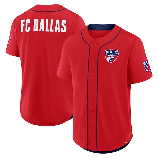 FC Dallas Fanatics Injury Time Baseball Jersey RED 2025/26