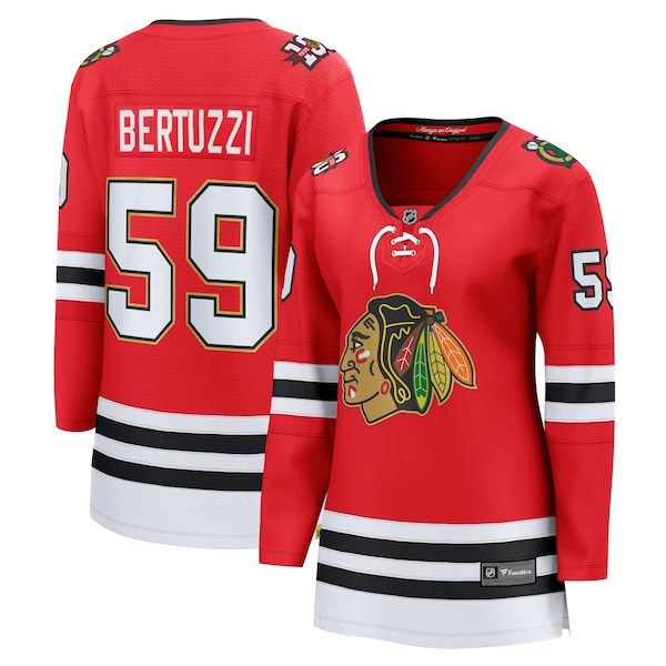 Tyler Bertuzzi Chicago Blackhawks Fanatics Centennial Breakaway Player Jersey RED 2026/27
