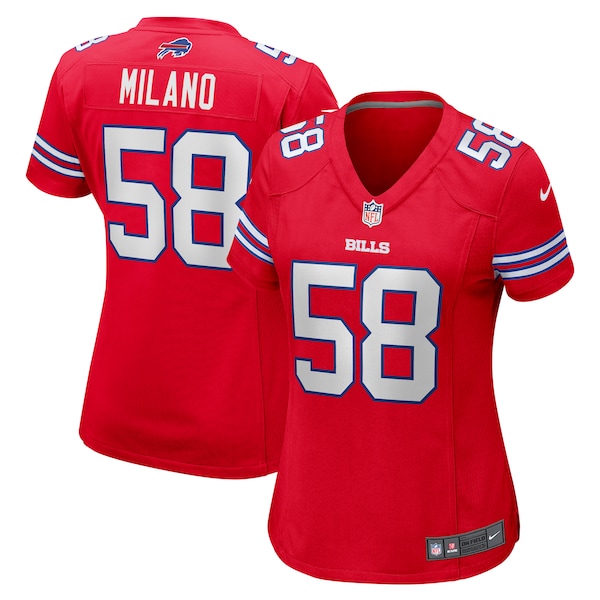 Camiseta Nike Game Secundario de la 3ª Equipación DEL Buffalo Bills Rojo Matt Milano Mujer 2025/26
