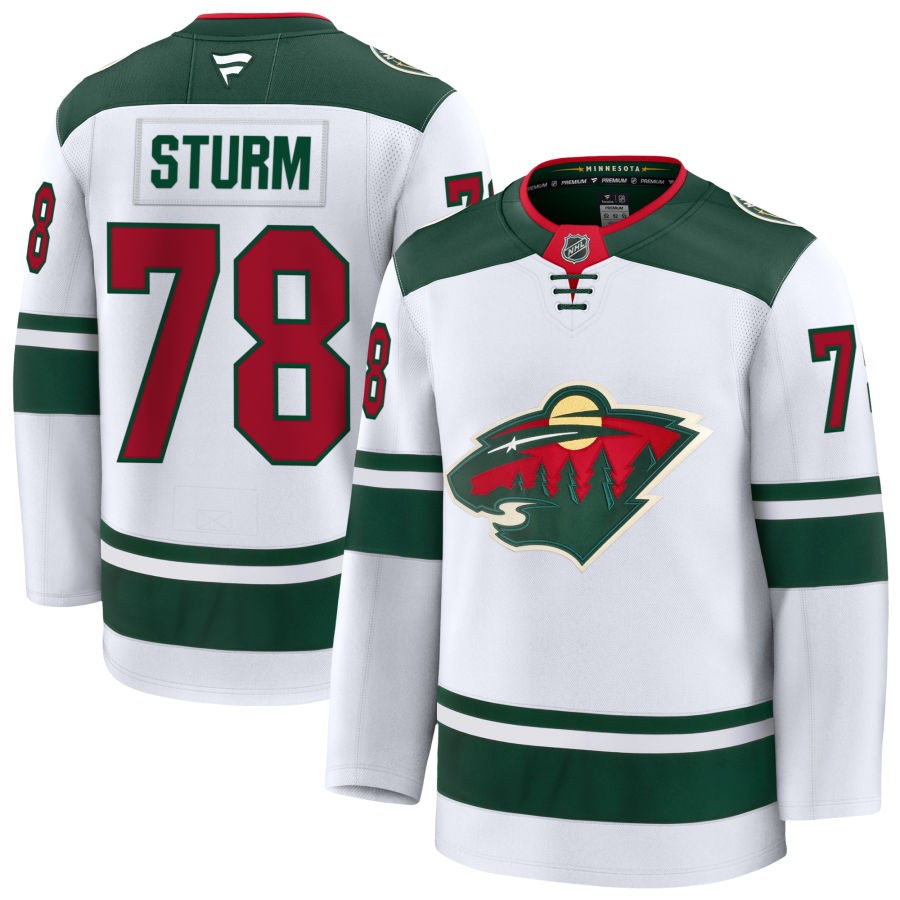 Minnesota Wild Fanatics Away Premium Custom Jersey White 2025/26