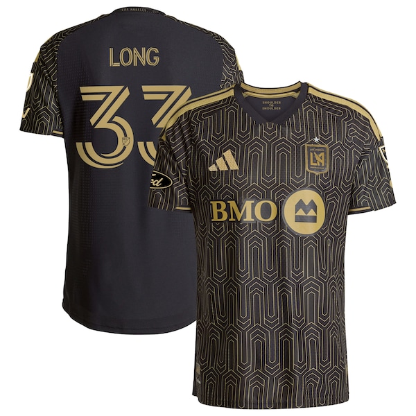 Aaron Long Lafc Adidas 2026 Primary KIT ON Field Authentic Jersey Black 2026