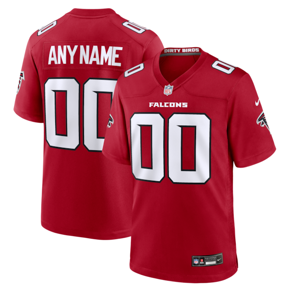 Atlanta Falcons Nike Custom Game Jersey RED 2025/26