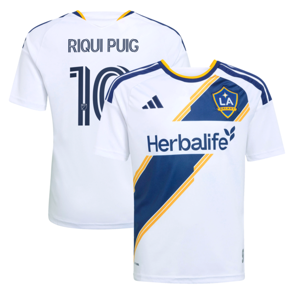 Riqui Puig LA Galaxy Adidas Youth 2026 THE Velocity KIT Replica Jersey White 2026