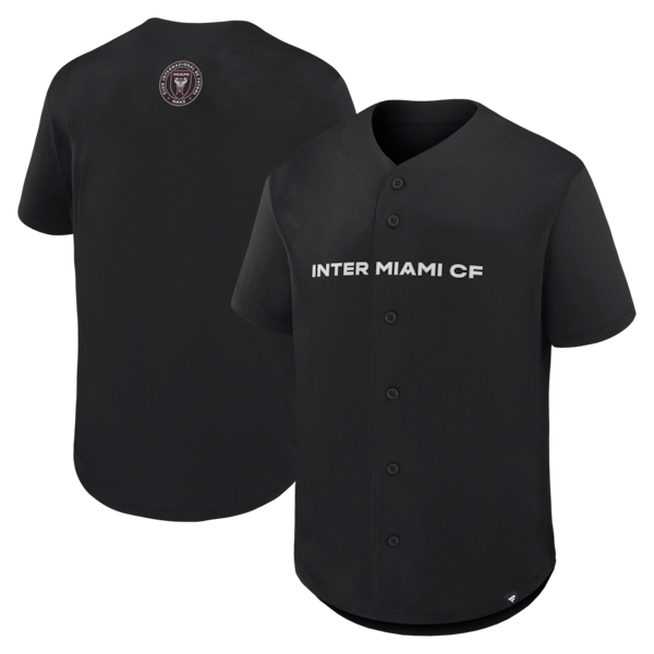 Inter Miami CF Fanatics Maximum Intensity Button UP Jersey Black 2025/26