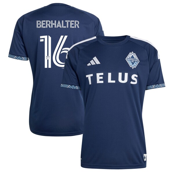 Sebastian Berhalter Vancouver Whitecaps FC Adidas 2026 THE Coastal Jersey Replica Jersey Blue 2026