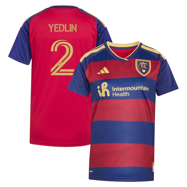 Deandre Yedlin Real Salt Lake Adidas Womens 2026 DNA KIT ON Field Authentic Player Jersey RED 2026