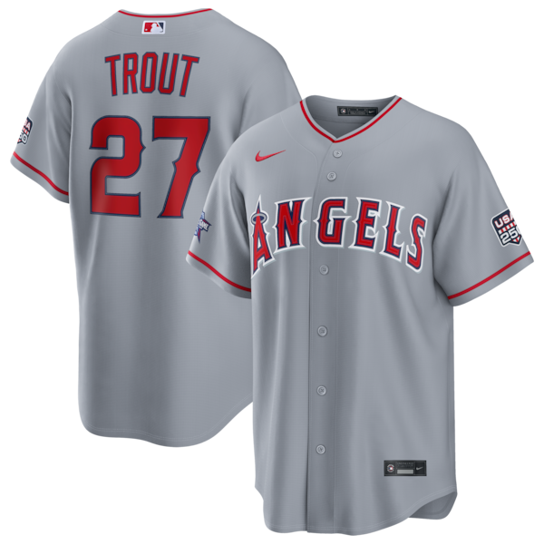 2026 ALL Star Game LOS Angeles Angels Mike Trout Nike Gray Replica Jersey 2026
