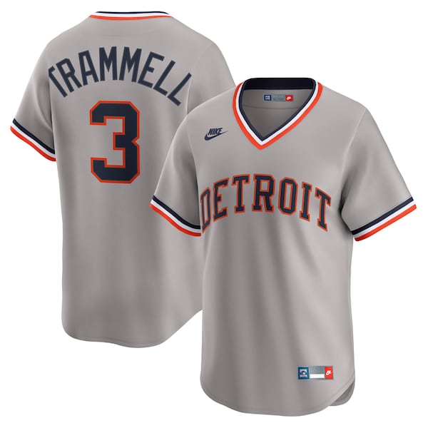 Alan Trammell Detroit Tigers Nike Cooperstown Collection Limited Jersey Gray 2026/27