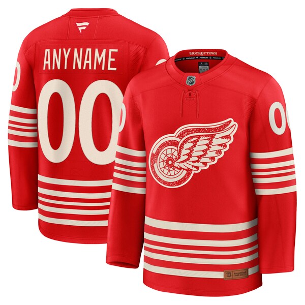Detroit RED Wings Fanatics Centennial Premium Custom Jersey RED 2025/26