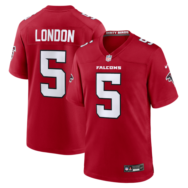 Drake London Atlanta Falcons Nike Game Jersey RED 2025/26