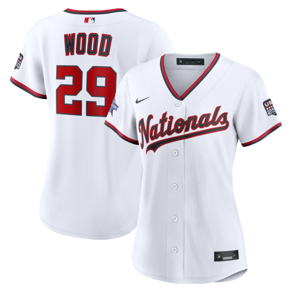 2026 ALL Star Game Washington Nationals James Wood Nike White Replica Jersey 2026