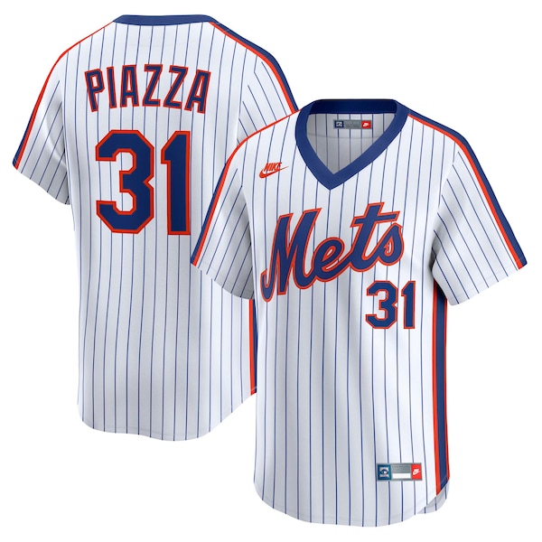 Mike Piazza NEW York Mets Nike Throwback Cooperstown Collection Limited Jersey White 2025/26