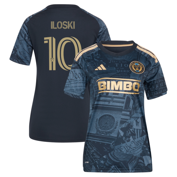 Milan Iloski Philadelphia Union Adidas Womens 2026 1776 KIT Replica Jersey Navy 2026