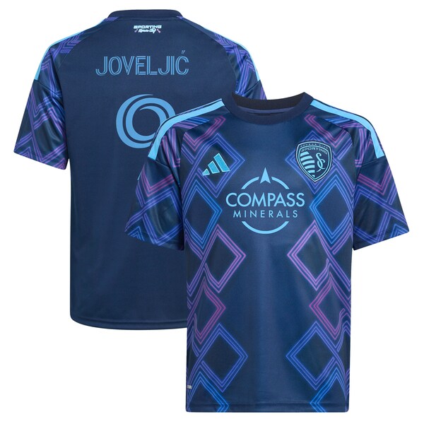 Adidas Dejan Joveljic Blue Sporting Kansas City 2026 the 18th Vine KIT Replica Jersey 2026