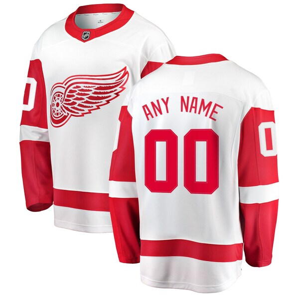 Detroit RED Wings Fanatics Breakaway Custom Jersey White 2026/27