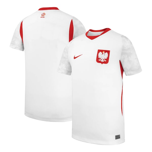 Poland National Team Nike Youth 2026 Stadium Replica Jersey White 2026
