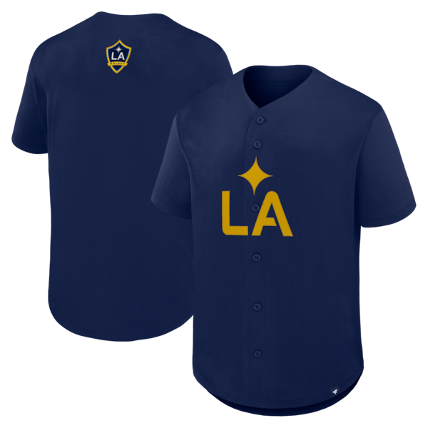 LA Galaxy Fanatics Maximum Intensity Button UP Jersey Navy 2025/26