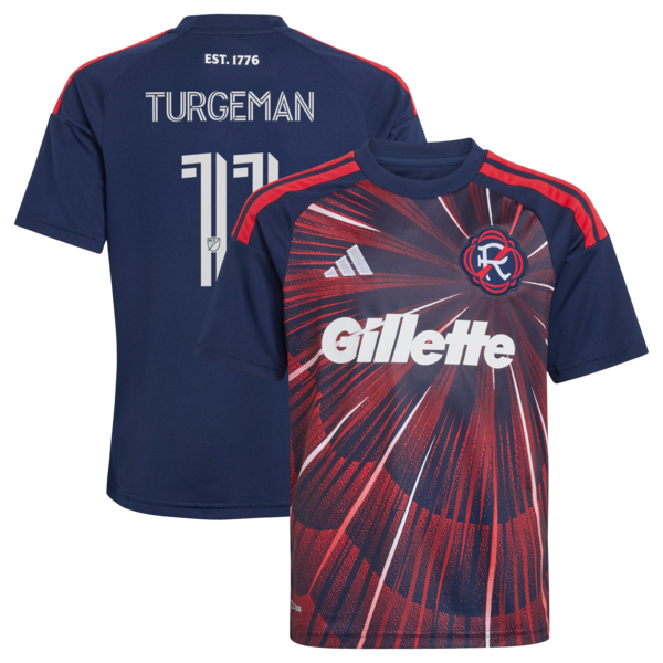 Adidas DOR Turgeman Blue NEW England Revolution 2026 Independence DAY Replica Jersey 2026