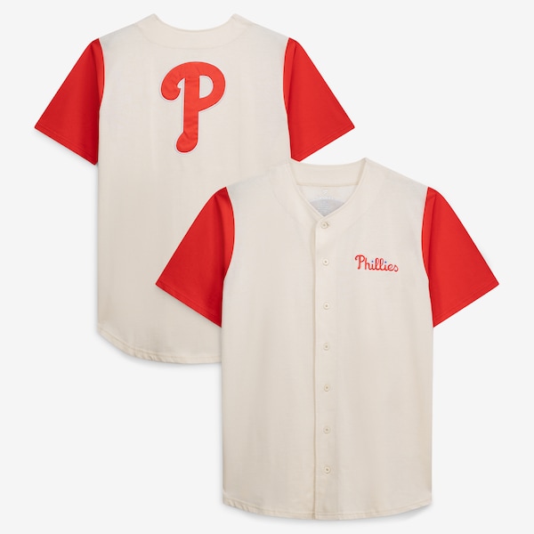 Philadelphia Phillies Profile BIG AND Tall Full Button Jersey Cream 2025/26