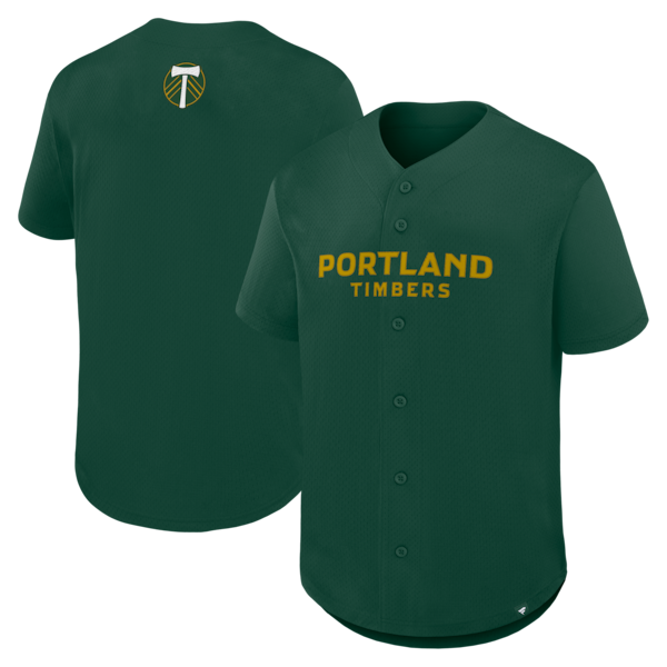 Portland Timbers Fanatics Maximum Intensity Button UP Jersey Green 2025/26