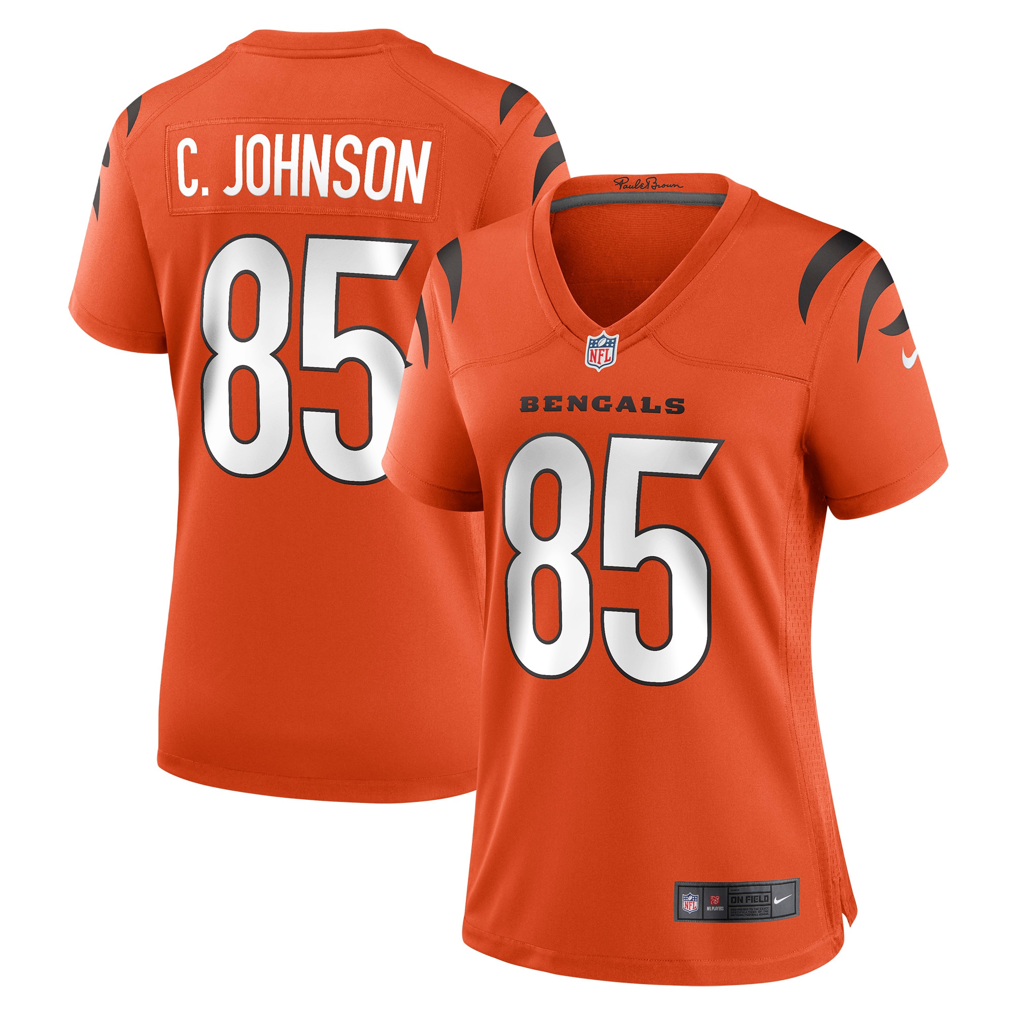 Chad Johnson Cincinnati Bengals Nike Womens Retired Game Jersey Orange 2025/26