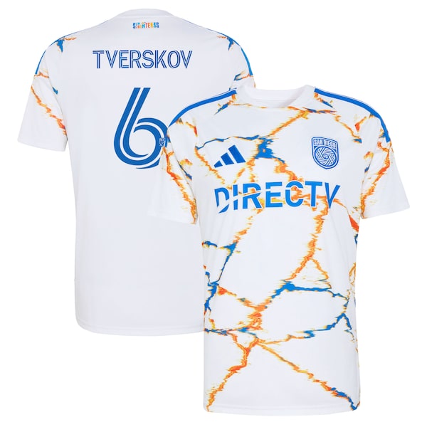 Jeppe Tverskov SAN Diego FC Adidas 2026 Unprecedented Unity KIT Replica Jersey White 2026
