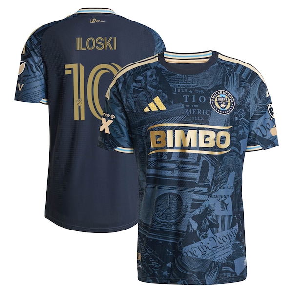 Jovan Lukić Philadelphia Union Adidas Womens 2026 1776 KIT Replica Jersey Navy 2026