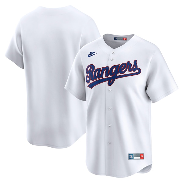 Texas Rangers Nike Cooperstown Collection Limited Jersey White 2026/27