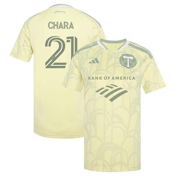 Diego Chara Portland Timbers Adidas Womens 2026 Civic Stadium KIT Replica Jersey Yellow 2026