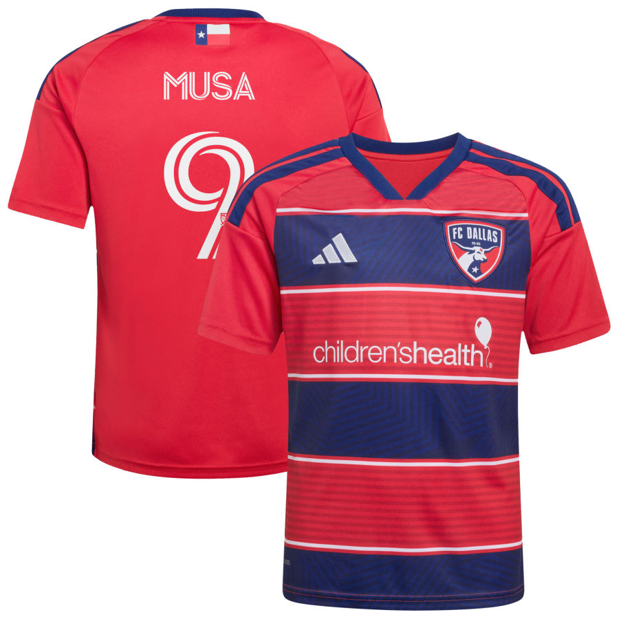 FC Dallas Adidas Youth 2026 DNA KIT Replica Custom Jersey RED 2026