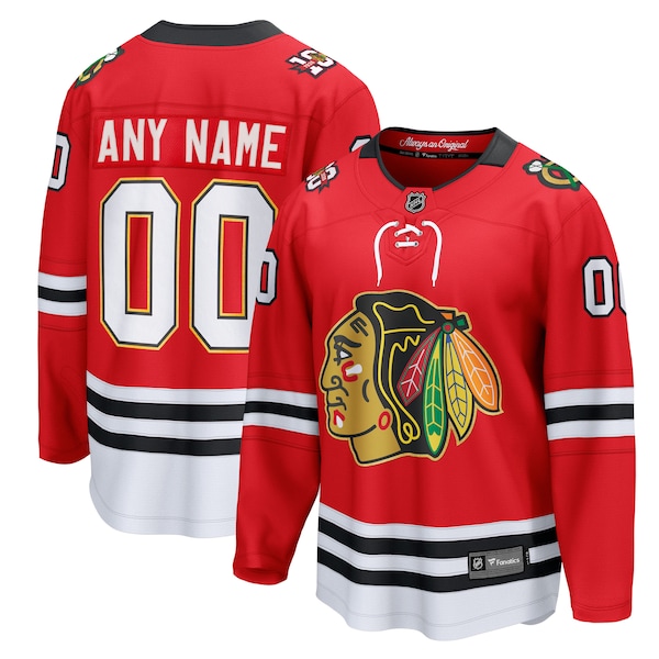 Chicago Blackhawks Fanatics Centennial Breakaway Custom Jersey RED 2025/26