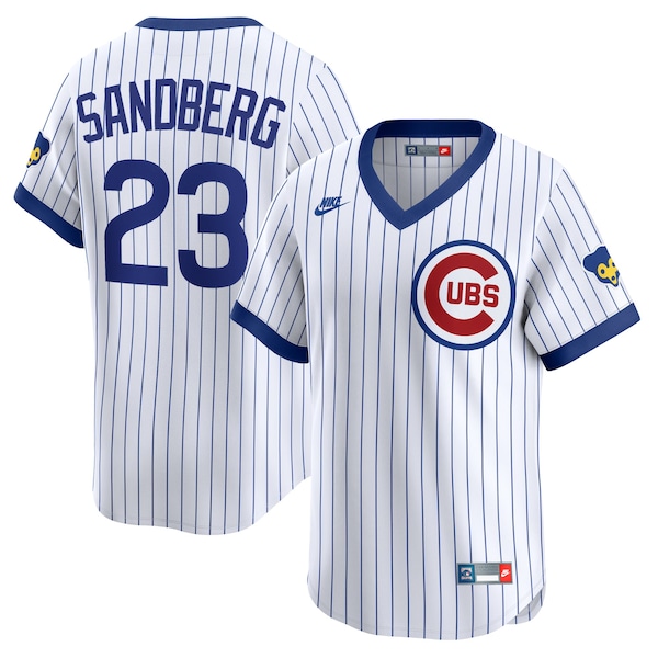 Ryne Sandberg Chicago Cubs Nike Throwback Cooperstown Collection Limited Jersey White 2025/26