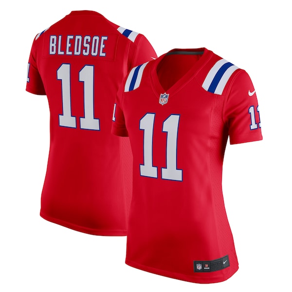 Drew Bledsoe NEW England Patriots Nike Retired Game Jersey RED 2026/27