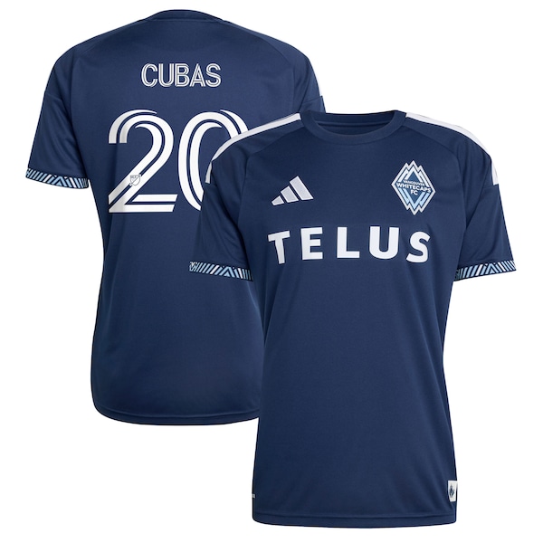 Andrés Cubas Vancouver Whitecaps FC Adidas 2026 the Coastal Jersey Replica Jersey Blue 2026