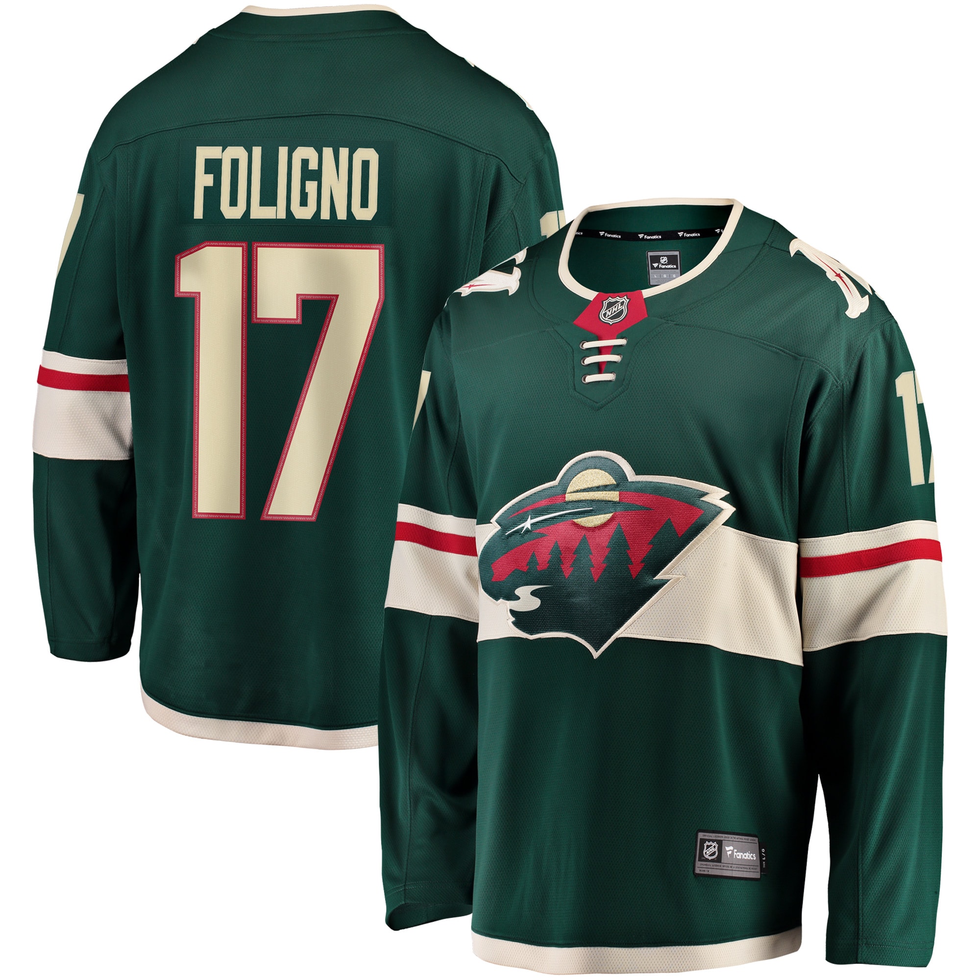 Marcus Foligno Minnesota Wild Fanatics Breakaway Jersey Green 2025/26
