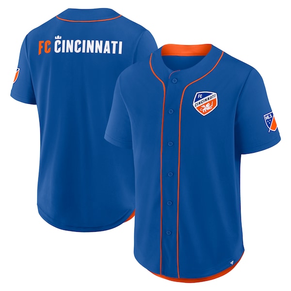 FC Cincinnati Fanatics Injury Time Baseball Jersey Blue 2025/26