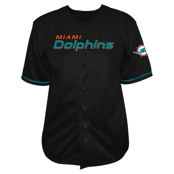 Miami Dolphins Profile BIG and Tall POP Full Button Jersey Black 2026/27