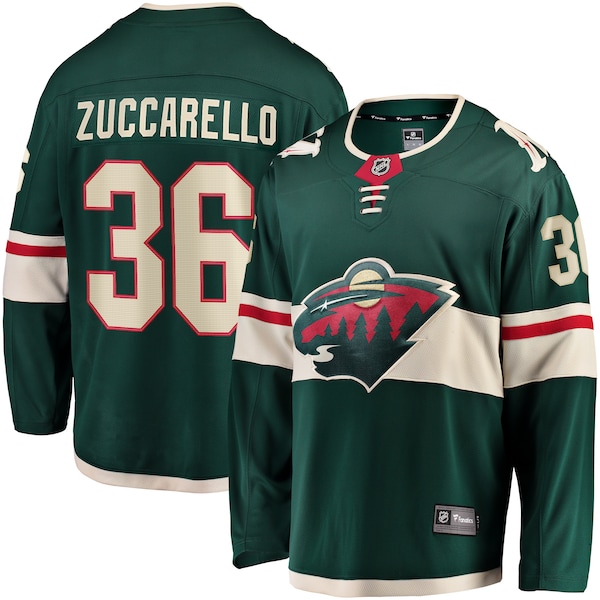 Mats Zuccarello Minnesota Wild Fanatics Team Color Breakaway Player Jersey Green 2026/27