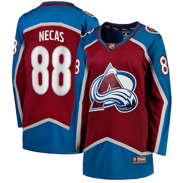 Martin Necas Colorado Avalanche Fanatics Womens Breakaway Player Jersey Burgundy 2025/26