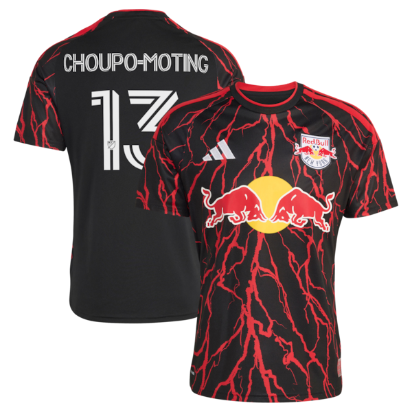 Eric Maxim Choupo Moting NEW York RED Bulls Adidas 2026 THE Rooted KIT Replica Jersey Black 2026
