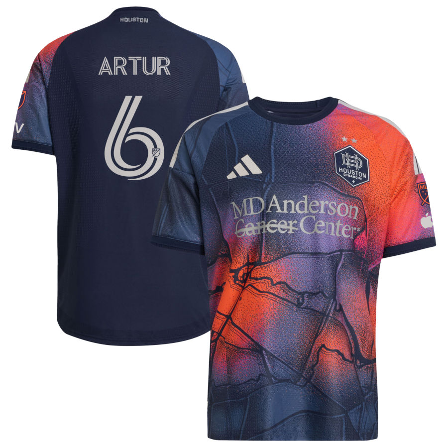 Houston Dynamo FC Adidas 2026 Mission Control ON Field Authentic Patch Custom Jersey Blue 2026