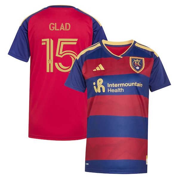 Justen Glad Real Salt Lake Adidas Womens 2026 THE Switchback ON Field Authentic Player Jersey RED 2026