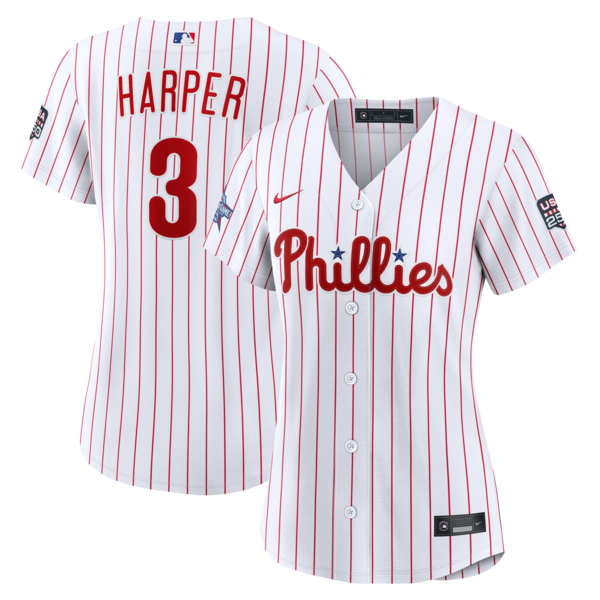 2026 ALL Star Game Womens Philadelphia Phillies Bryce Harper Nike White Replica Jersey 2026