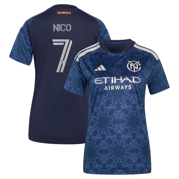 Nicolás Fernández Mercau NEW York City FC Adidas Womens 2026 THE ALL Nations KIT Replica Jersey Blue 2026