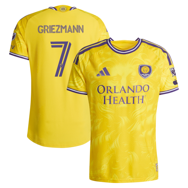 Antoine Griezmann Orlando City SC Adidas 2026 Sunken Treasure KIT ON Field Authentic Jersey Yellow 2026