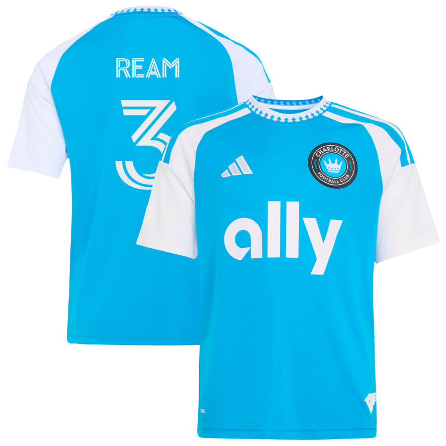 Mikah Thomas Adidas Blue Charlotte FC 2026 Carolina KIT Crowns UP Replica Custom Jersey 2026