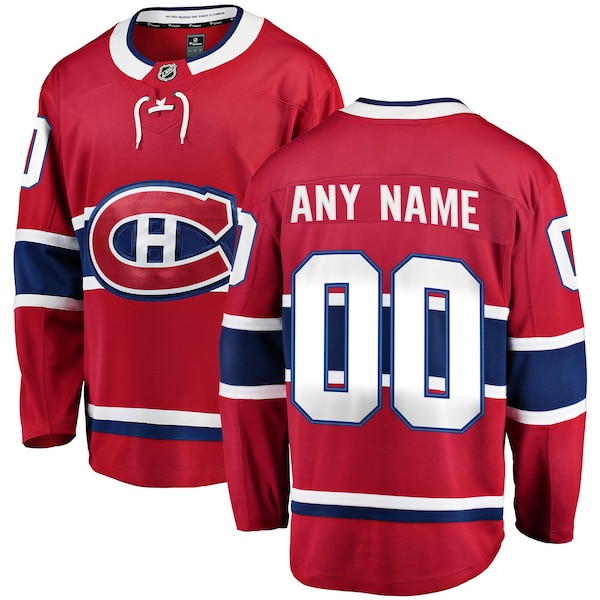 Montreal Canadiens Fanatics Breakaway Custom Jersey RED 2025/26